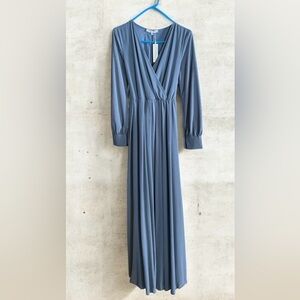 Baltic Born Breanne Slate Blue Wrap Dress